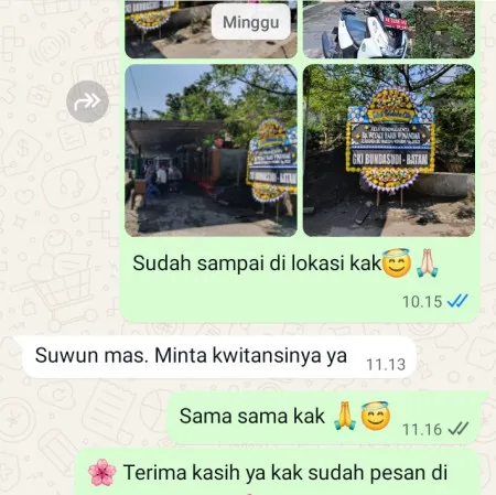 Pengiriman Papan Bunga Duka Kebon Besar